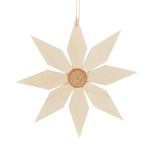 Transparent Christmas Ornament Angle Symmetry Lighting Star for Christmas