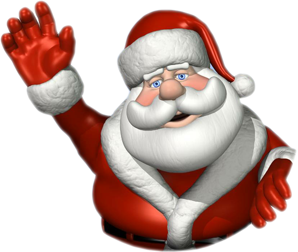 Transparent Santa Claus Norad Tracks Santa Christmas Hand for Christmas