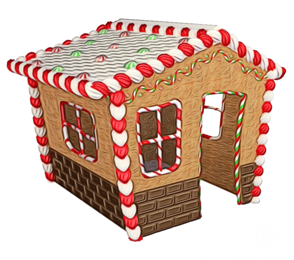 Transparent Gingerbread House Gingerbread Christmas Decoration for Christmas