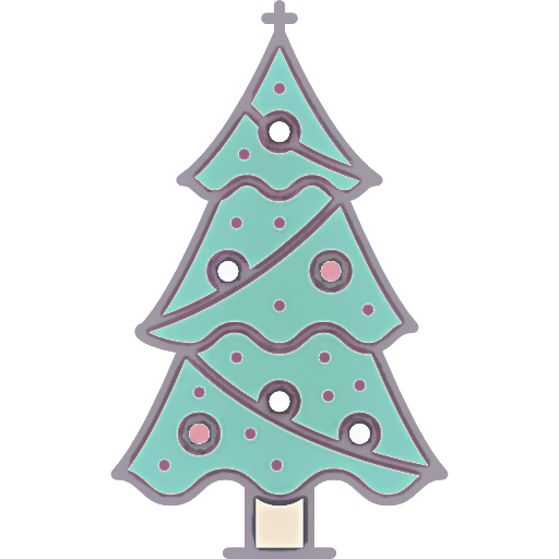 Transparent Christmas Tree Colorado Spruce Holiday Ornament for Christmas