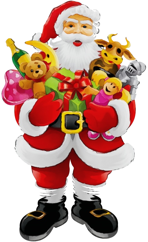 Transparent Santa Claus Fictional Character Toy for Christmas