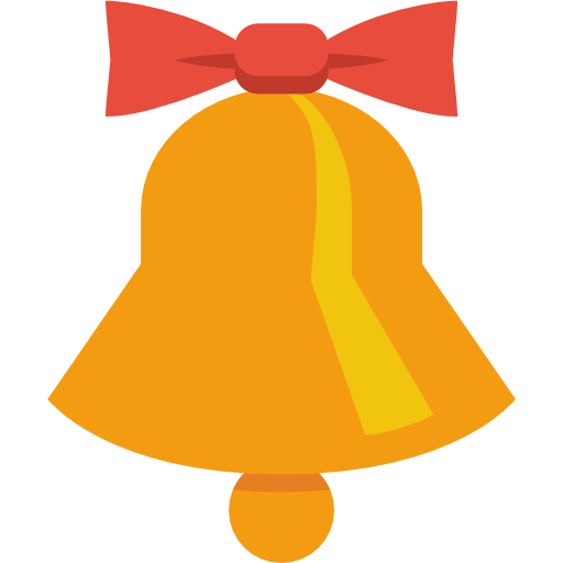 Transparent Bell Christmas Jingle Bell Yellow Orange for Christmas