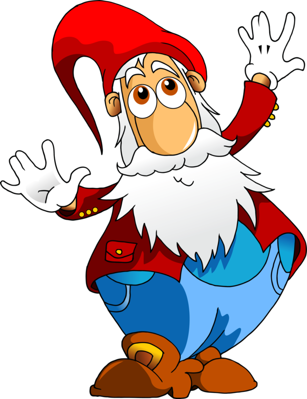 Transparent Dwarf Santa Claus Fairy Tale Christmas Ornament Holiday Ornament for Christmas