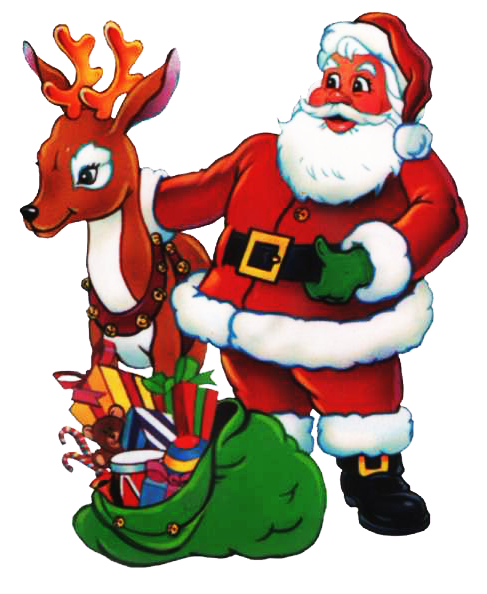 Transparent Santa Claus Reindeer Christmas Ornament Christmas for Christmas