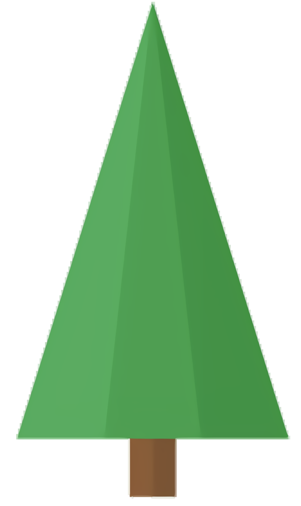 Transparent Christmas Tree Triangle Angle Green for Christmas