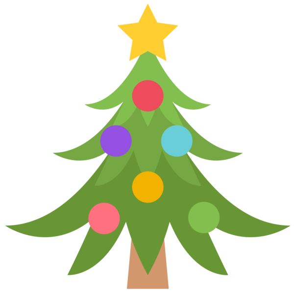 Transparent Emoji Mastodon Internet Fir Pine Family for Christmas