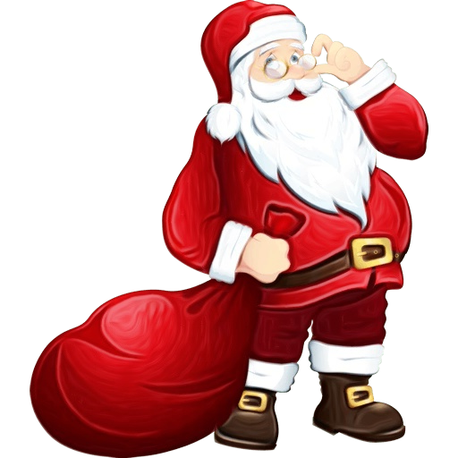 Transparent Santa Claus Mrs Claus Christmas Cartoon for Christmas