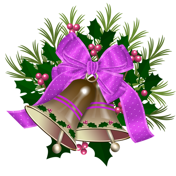 Transparent Christmas Holiday New Year Flower Purple for Christmas