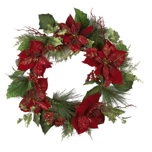 Transparent Wreath Garland Christmas Christmas Decoration for Christmas