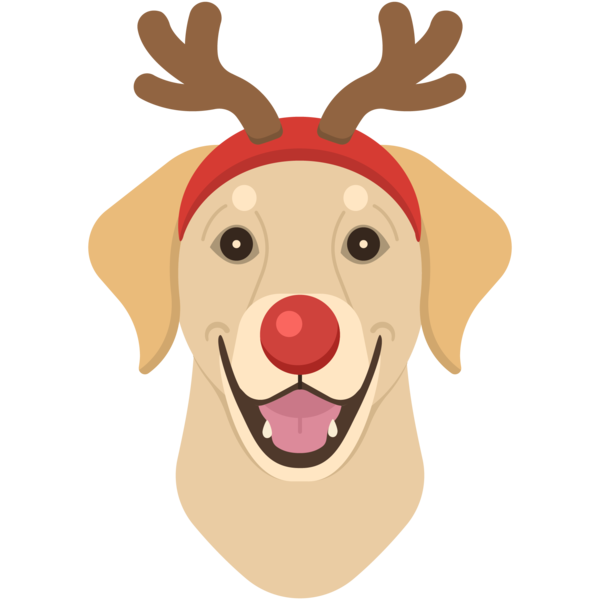 Transparent Reindeer Santa Claus Puppy Dog Nose for Christmas