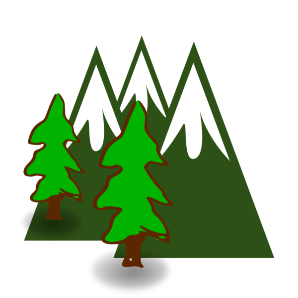 Transparent Green Mountains Mountain Range Appalachian Mountains Fir Pine Family for Christmas