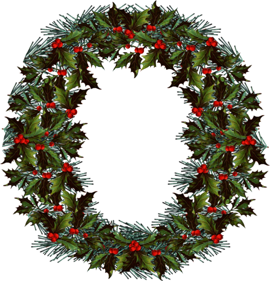 Transparent Christmas Wreath Christmas Decoration Fir Evergreen for Christmas