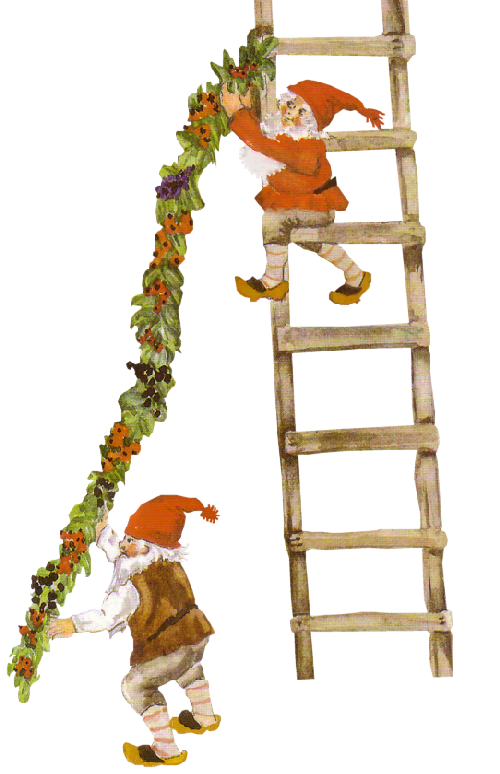 Transparent Lutin Elf Christmas Ladder Tree for Christmas