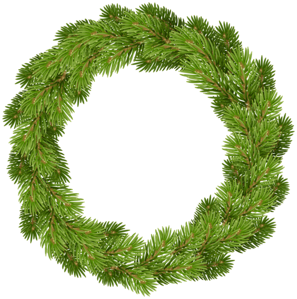 Transparent Christmas Wreath Christmas Decoration Evergreen Pine Family for Christmas