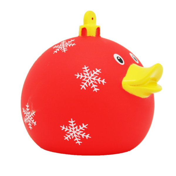 Transparent Duck Rubber Duck Natural Rubber Christmas Ornament Red for Christmas