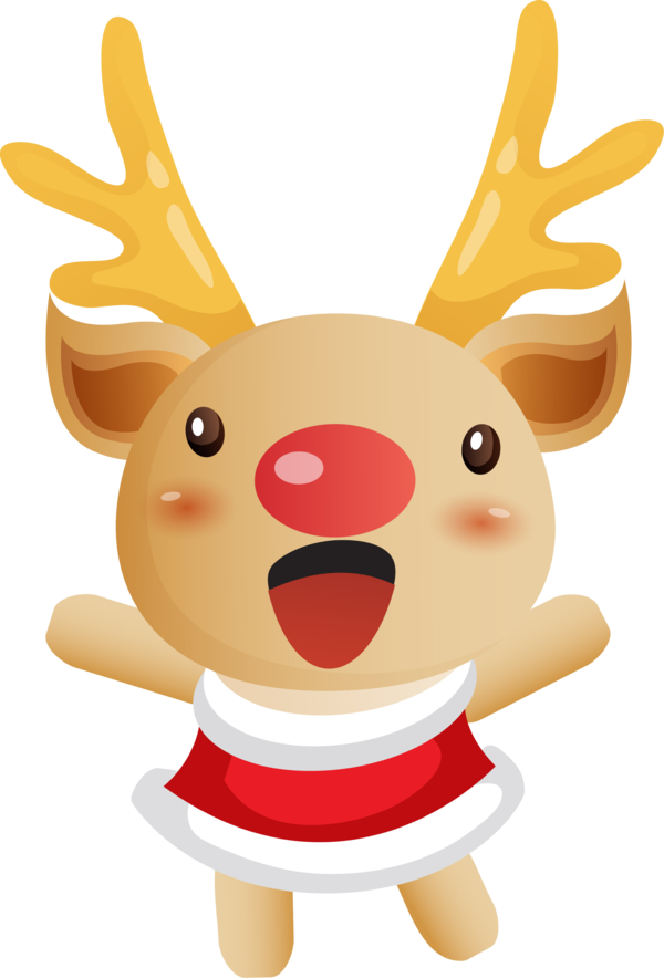 Transparent Santa Claus Reindeer Christmas Christmas Ornament Deer for Christmas