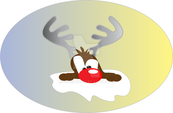 Transparent Reindeer Antler Cartoon Deer for Christmas