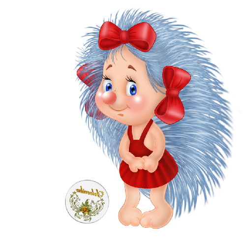 Transparent Hedgehog Baby Hedgehogs Cartoon Red Doll for Christmas
