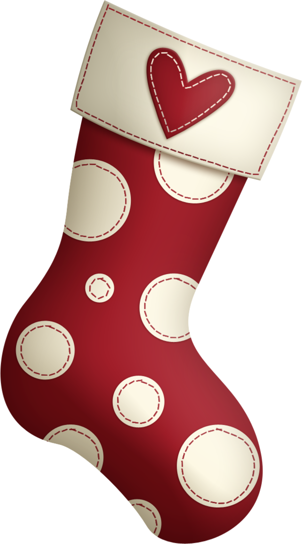 Transparent Santa Claus Christmas Sock Christmas Stocking Magenta for Christmas
