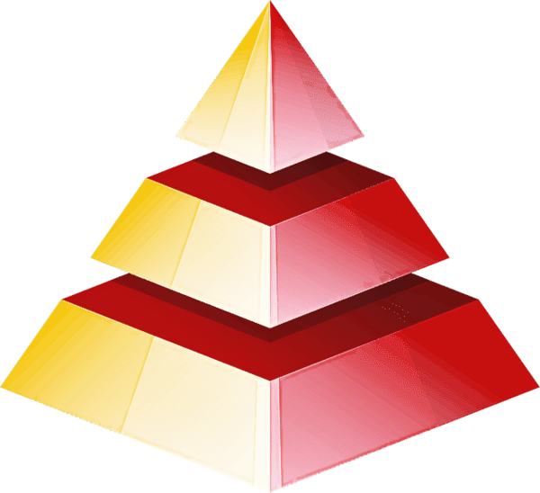 Transparent Construction Paper Christmas Tree Pyramid for Christmas