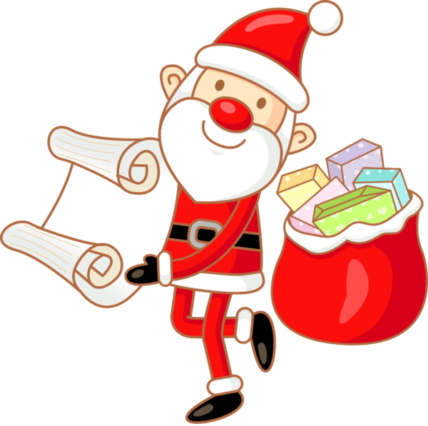 Transparent Santa Claus Cartoon Christmas Christmas Ornament Holiday for Christmas