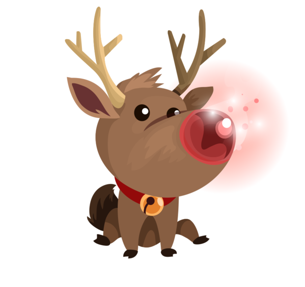 Transparent Deer Reindeer Antler Christmas Ornament for Christmas