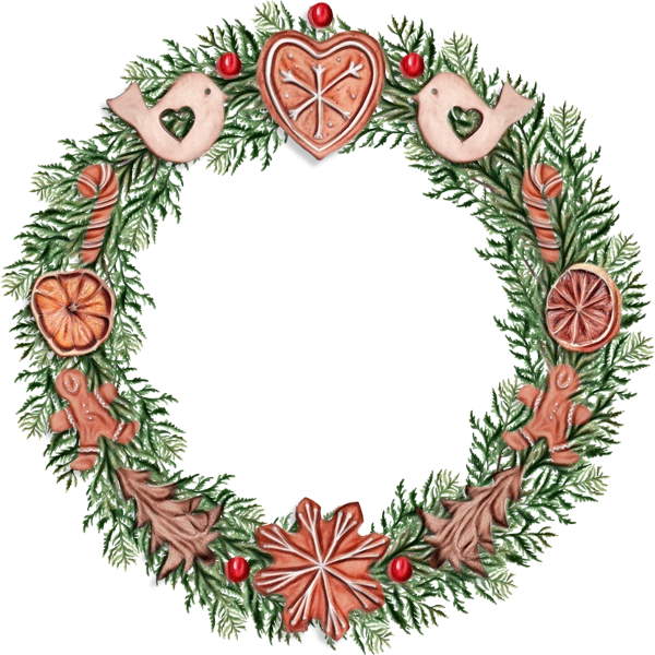 Transparent Christmas Ornament Wreath Christmas Day Oregon Pine for Christmas