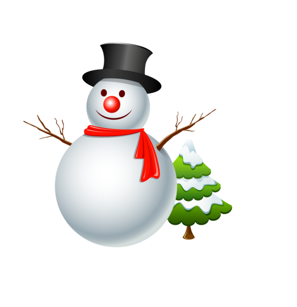 Transparent Software Cartoon Christmas Snowman Christmas Ornament for Christmas