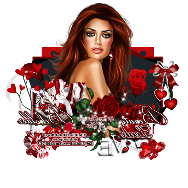Transparent Christmas Ornament Album Cover Red Hair Red for Christmas