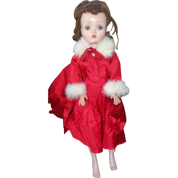 Transparent Doll Christmas Ornament Figurine Costume for Christmas