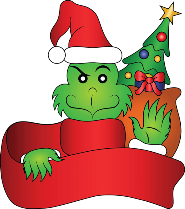 Transparent Film Stealing Christmas Grinch Cartoon Costume Hat for Christmas