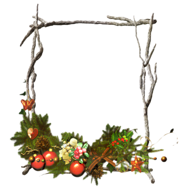 Transparent Twig Christmas Ornament Wreath Christmas Decoration for Christmas