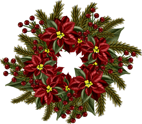 Transparent Floral Design Cut Flowers Flower Christmas Decoration for Christmas