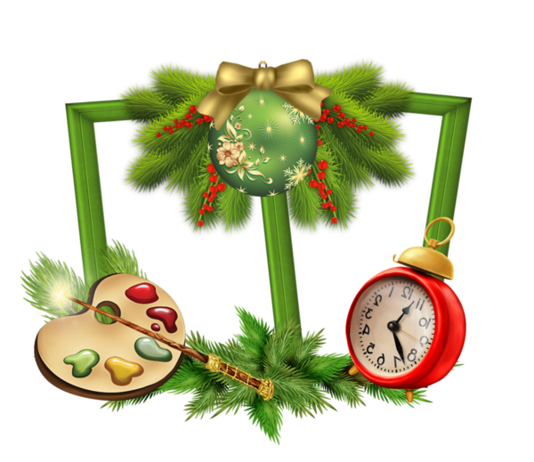 Transparent Drawing Cartoon Alarm Clocks Christmas Ornament Christmas Decoration for Christmas