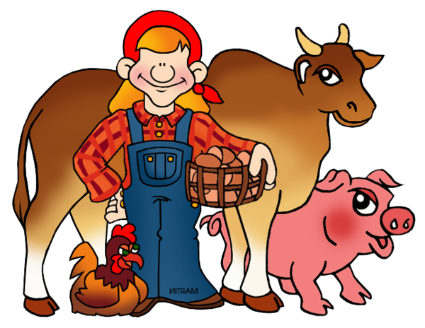 Transparent Farm Farmer Livestock Cartoon Christmas for Christmas