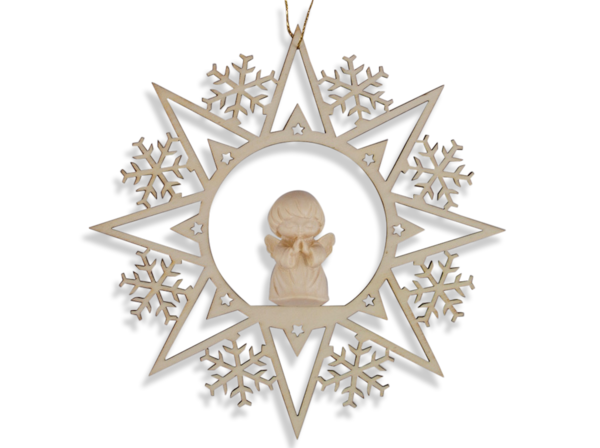 Transparent Wood Holzbohrer Star Christmas Ornament Christmas Decoration for Christmas