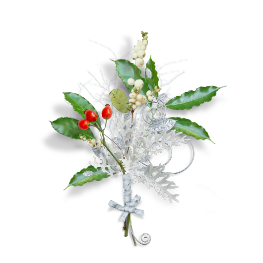 Transparent Christmas Christmas Ornament New Year Plant Flower for Christmas