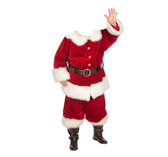 Transparent Santa Claus Christmas Christmas And Holiday Season Christmas Ornament Figurine for Christmas