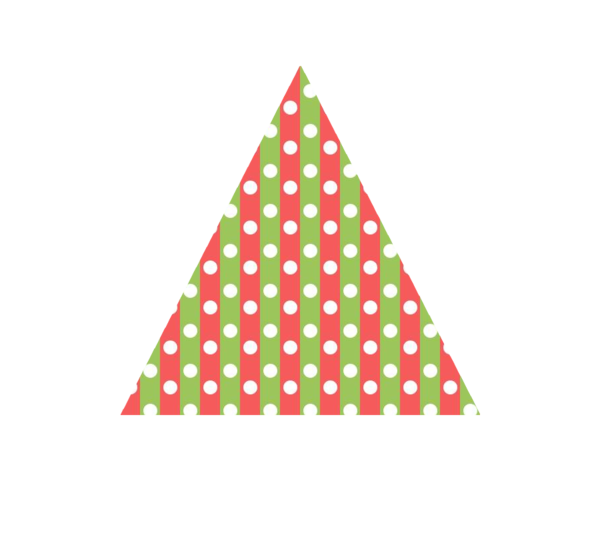 Transparent Triangle Digital Art Social Network Christmas Decoration for Christmas