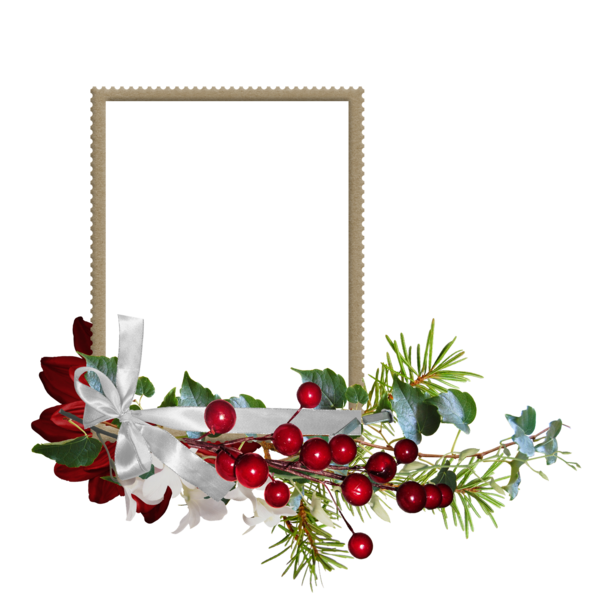 Transparent Christmas Advent Christmastide Picture Frame Pine Family for Christmas