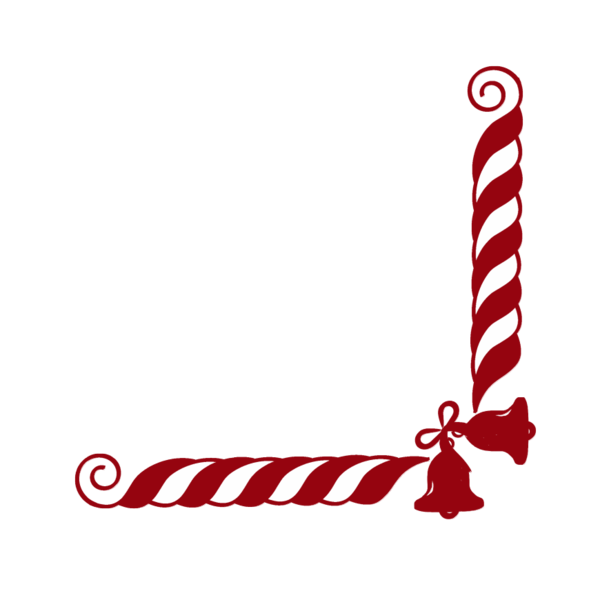 Transparent Candy Cane Santa Claus Christmas Text Logo for Christmas