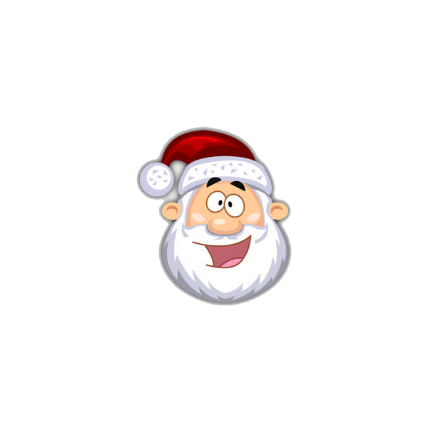 Transparent Santa Claus Christmas Emoticon Christmas Ornament for Christmas