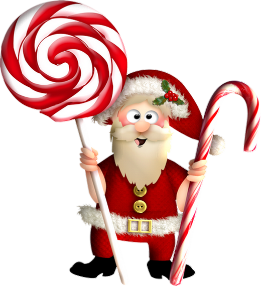 Transparent Candy Cane Santa Claus Christmas Ornament Christmas for Christmas