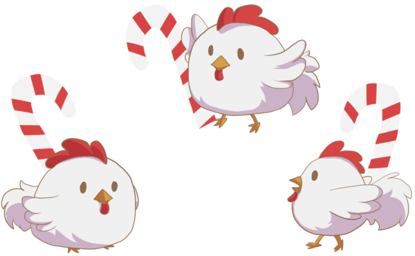 Transparent Faverolles Chicken Rooster Drawing Cartoon Beak for Christmas