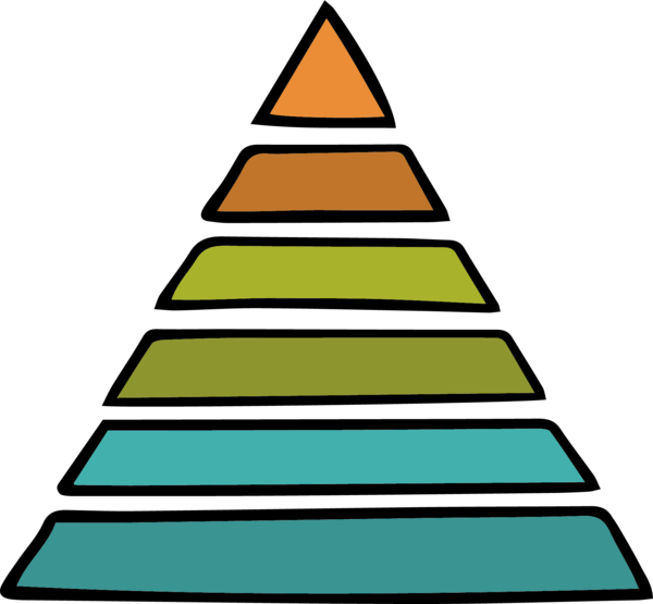 Transparent Chart Pyramid Infographic Christmas Decoration Triangle for Christmas