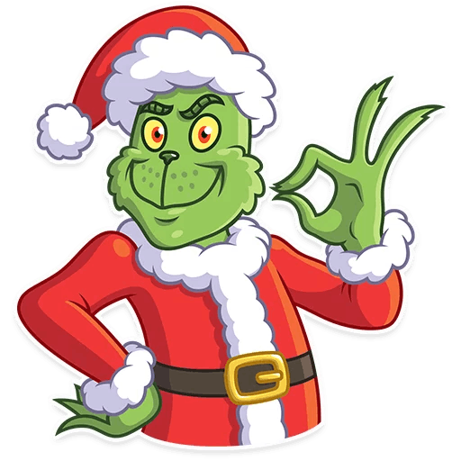 Transparent How The Grinch Stole Christmas Grinch Santa Claus Cartoon Plant for Christmas