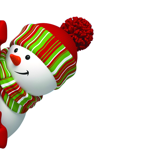 Transparent Snowman Christmas Holiday Christmas Ornament Stuffed Toy for Christmas