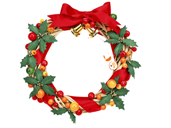 Transparent Wreath Christmas Advent Decor Flower for Christmas