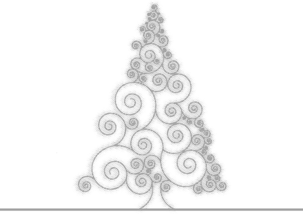 Transparent Christmas Tree Drawing Grey Fir Pine Family for Christmas