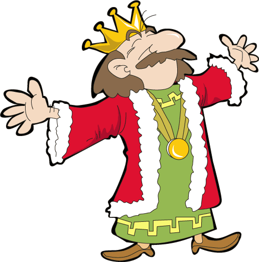Transparent Cartoon King Royal Family Christmas Food for Christmas